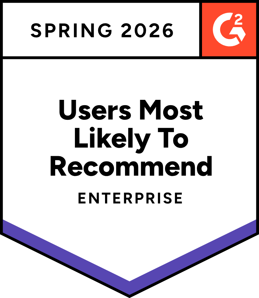 G2 Users Most Likely to Recommend